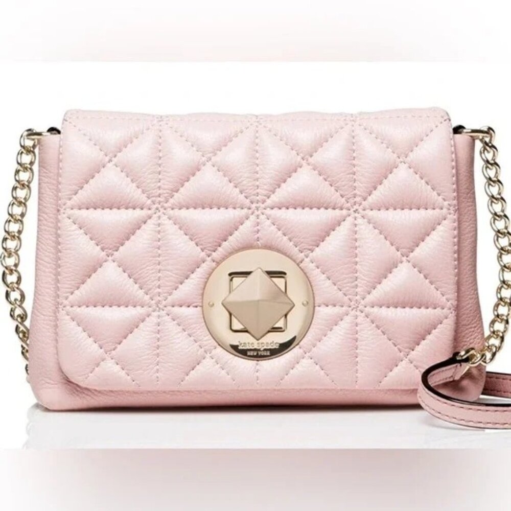 Kate Spade Naomi bag Whitaker Place posy pink with gold